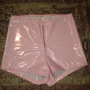 High waisted rave shorts